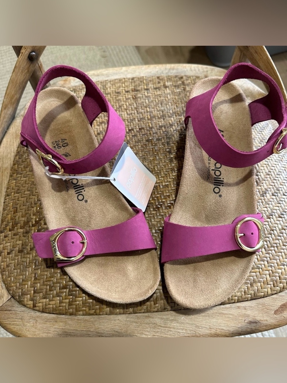 Birkenstock 💅🌴 Papillio Soley Ring Buckle Wedge Pink Ankle Strap 36 37 38 39 40 - Picture 3 of 14